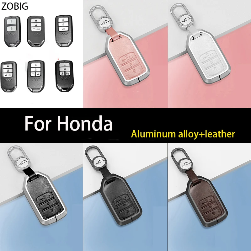 

Чехол ZOBIG для ключа Honda, чехол для ключа, чехол для ключа Honda Accord Civic CRV Jazz City Pilot Odyssey, оригинальный пульт дистанционного управления