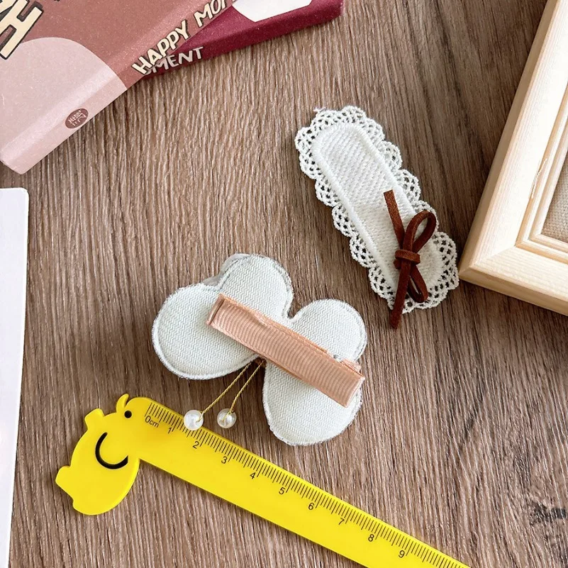 4 шт. милые плюшевые заколки для волос с героями мультфильмов маленьких девочек