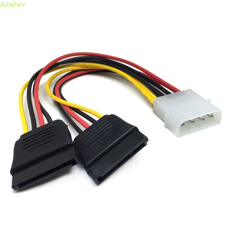 Кабель питания Molex IDE-2 серии ATA 4-контактный кабель для жестких дисков SATA Y-образный
