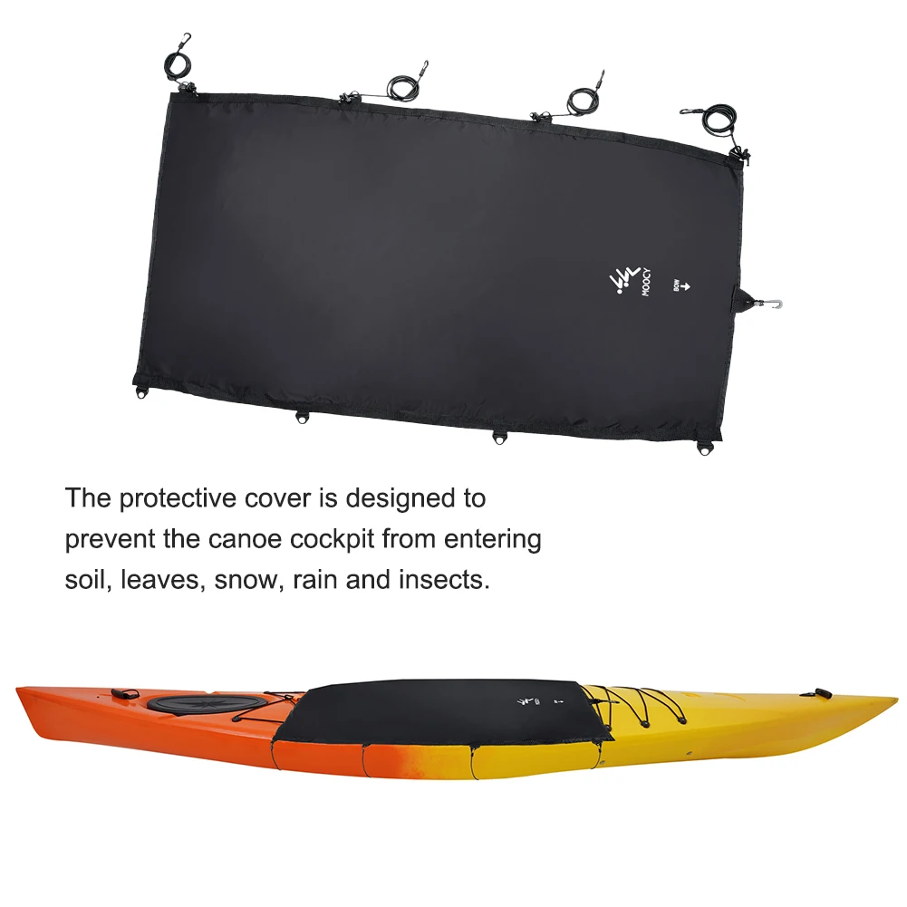 

Kayak Front Seat Cover Ocean Boat 600D Oxford Waterproof UV Resistant Dustproof Canoe Kayak Cockpit Drape Cover Shield Accessory