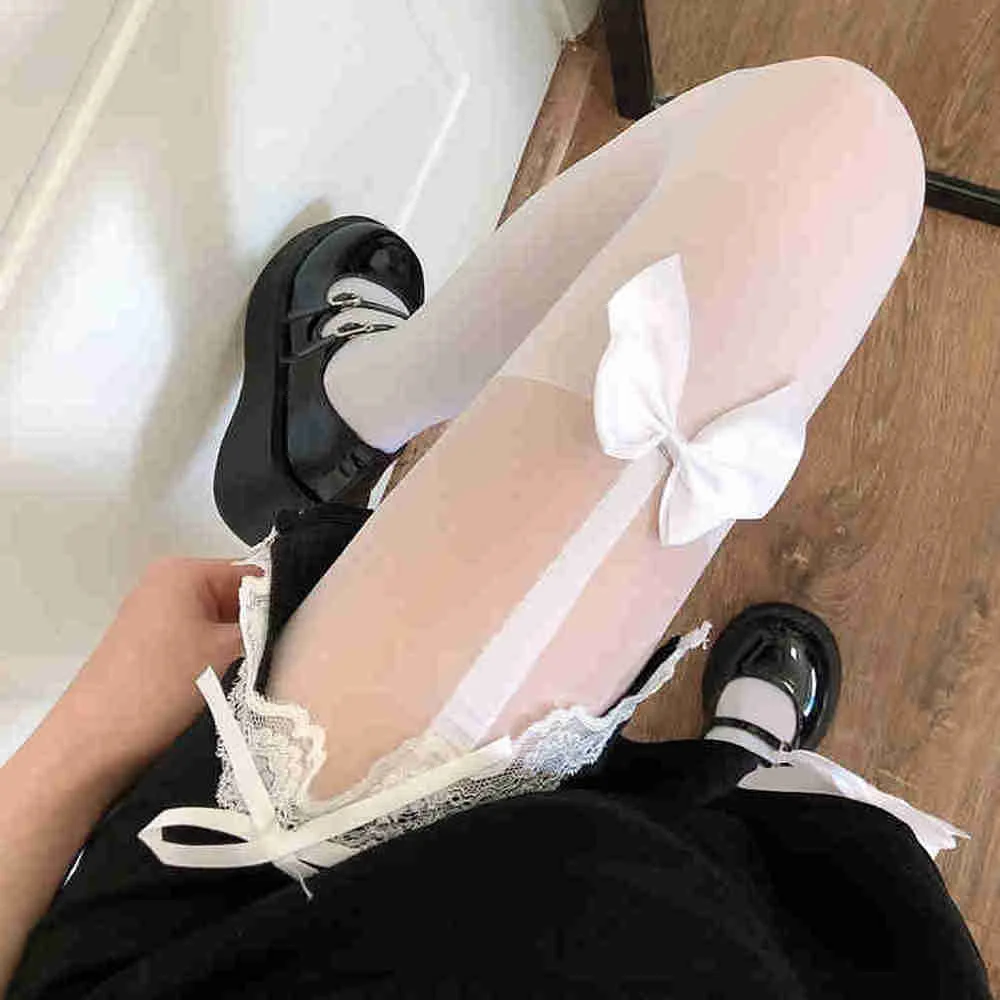 

Женские сексуальные обтягивающие трико выше колена в полоску, с бантом, в японском стиле