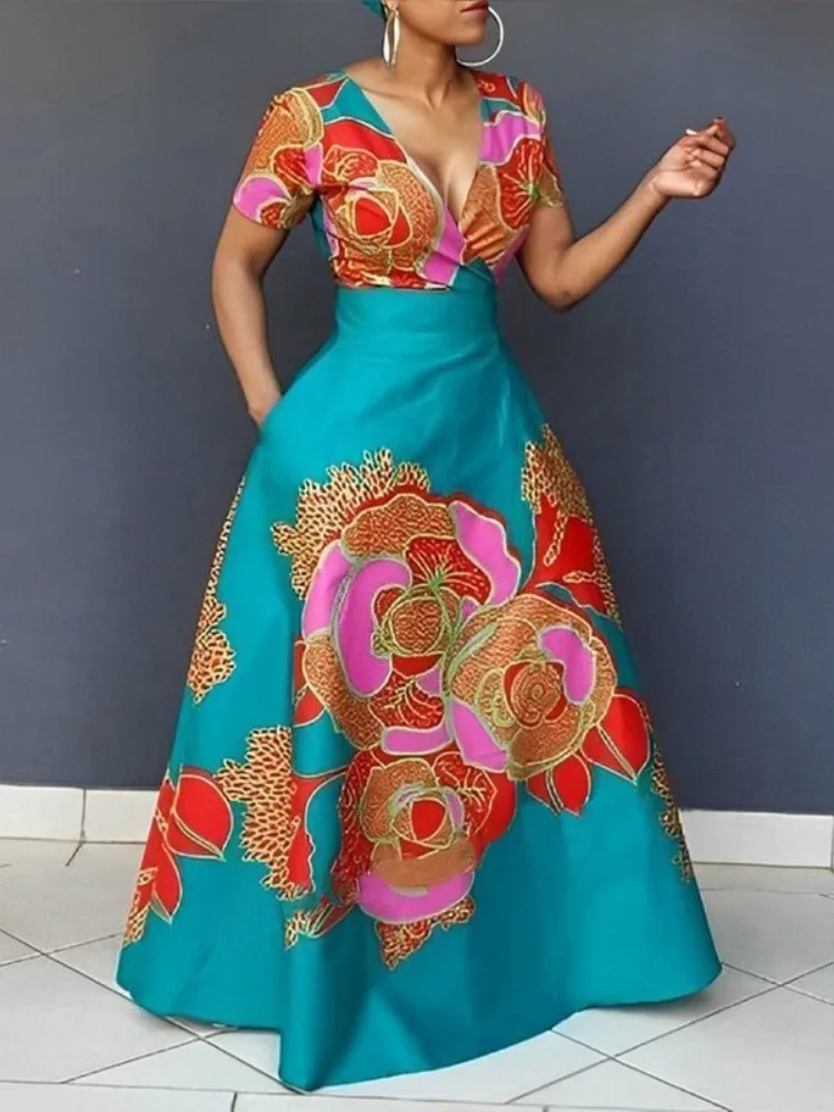 Вечернее платье Freeacy с цветочным принтом