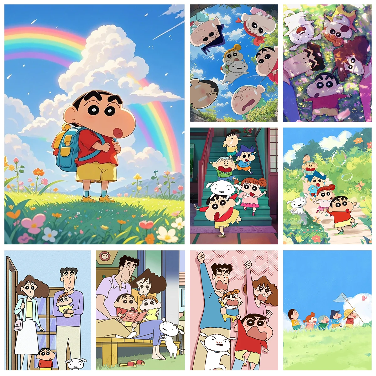 Набор для алмазной живописи сделай сам C-Crayon S-Shin Chan алмазная вышивка цветная 5D