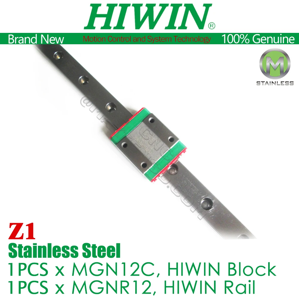 HIWIN MGN12 Z1 Rail MGN12C 100 200 300 400 мм MGNR12C линейный направляющий блок из нержавеющей стали