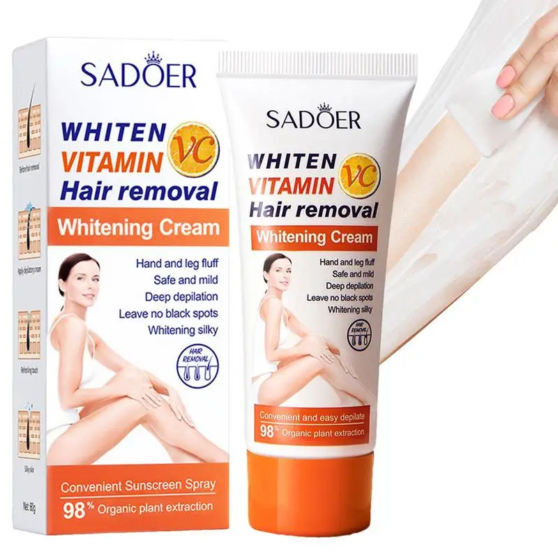 

Быстродействующий депиляционный крем с витамином C для мужчин и женщин, безболезненный крем для удаления волос, бритье