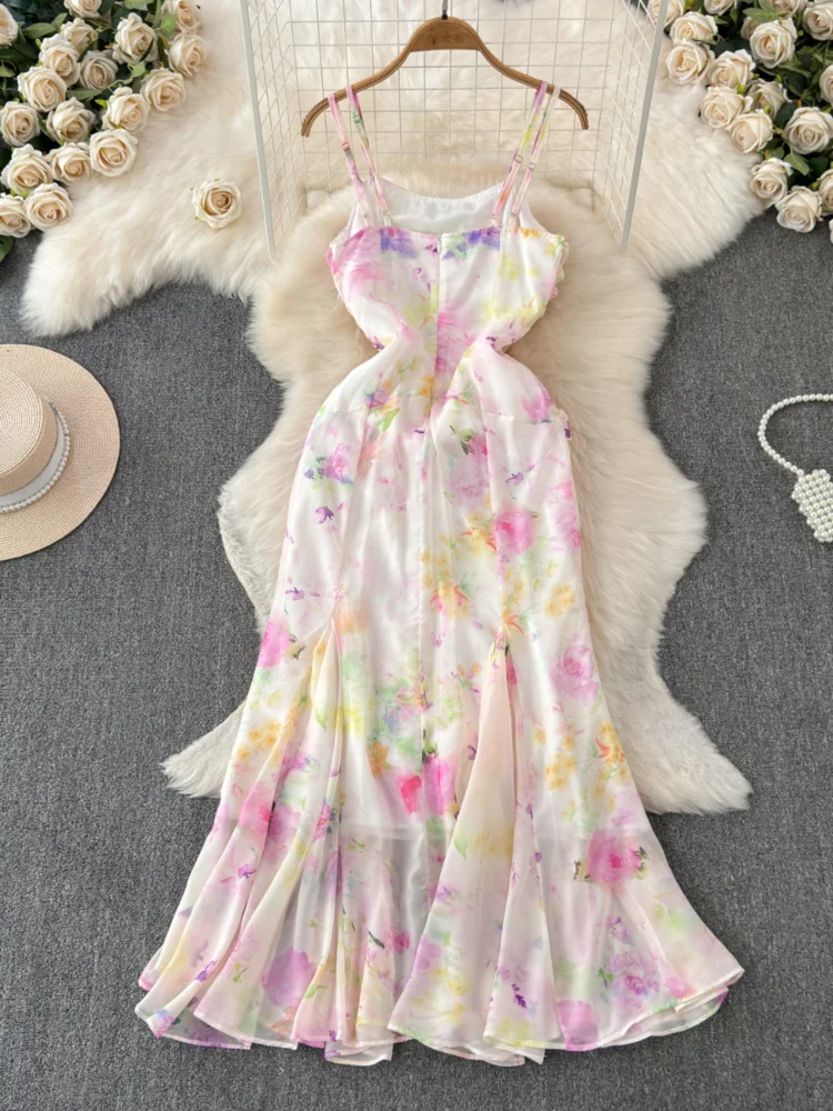 Женское летнее платье с принтом