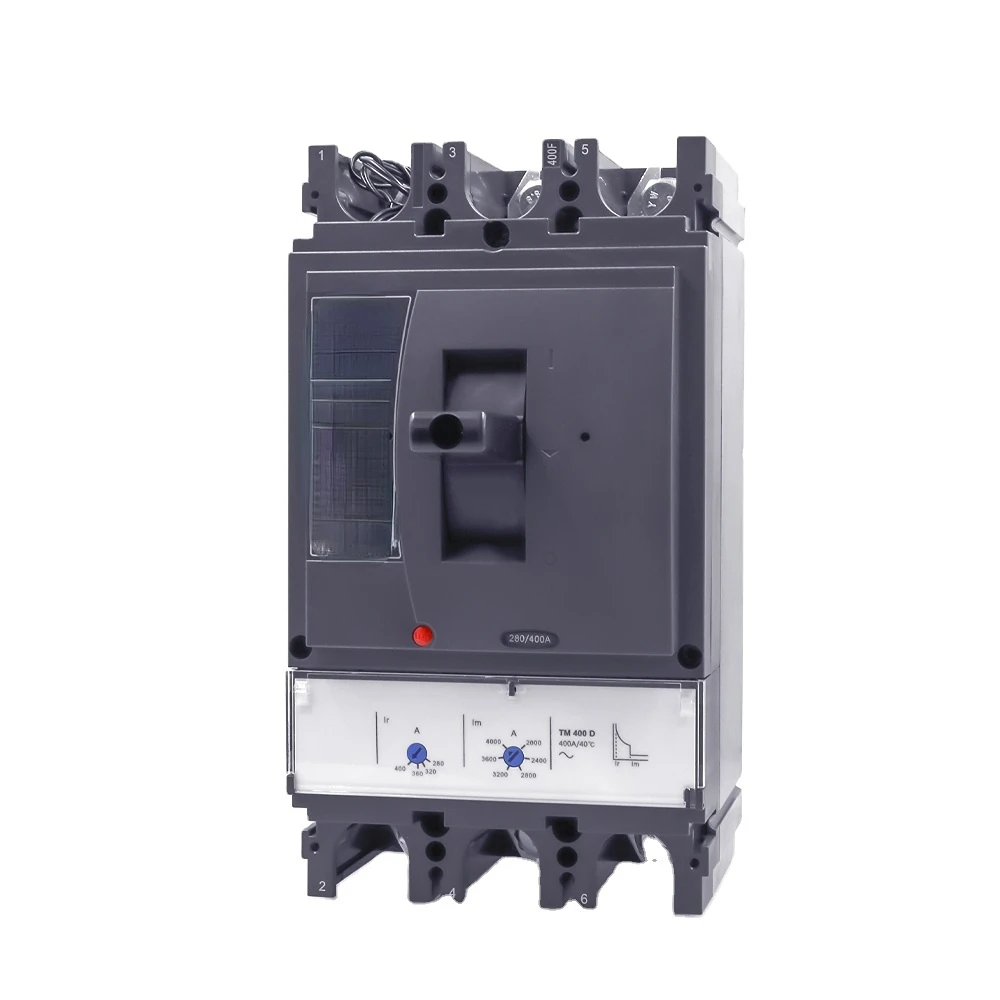 

NSX-400F 400A Amps 3P Three Poles Industry Electrical Air Switch MCCB AC415V 36KA Shunt Coil TMD Moulded Case Circuit Breaker
