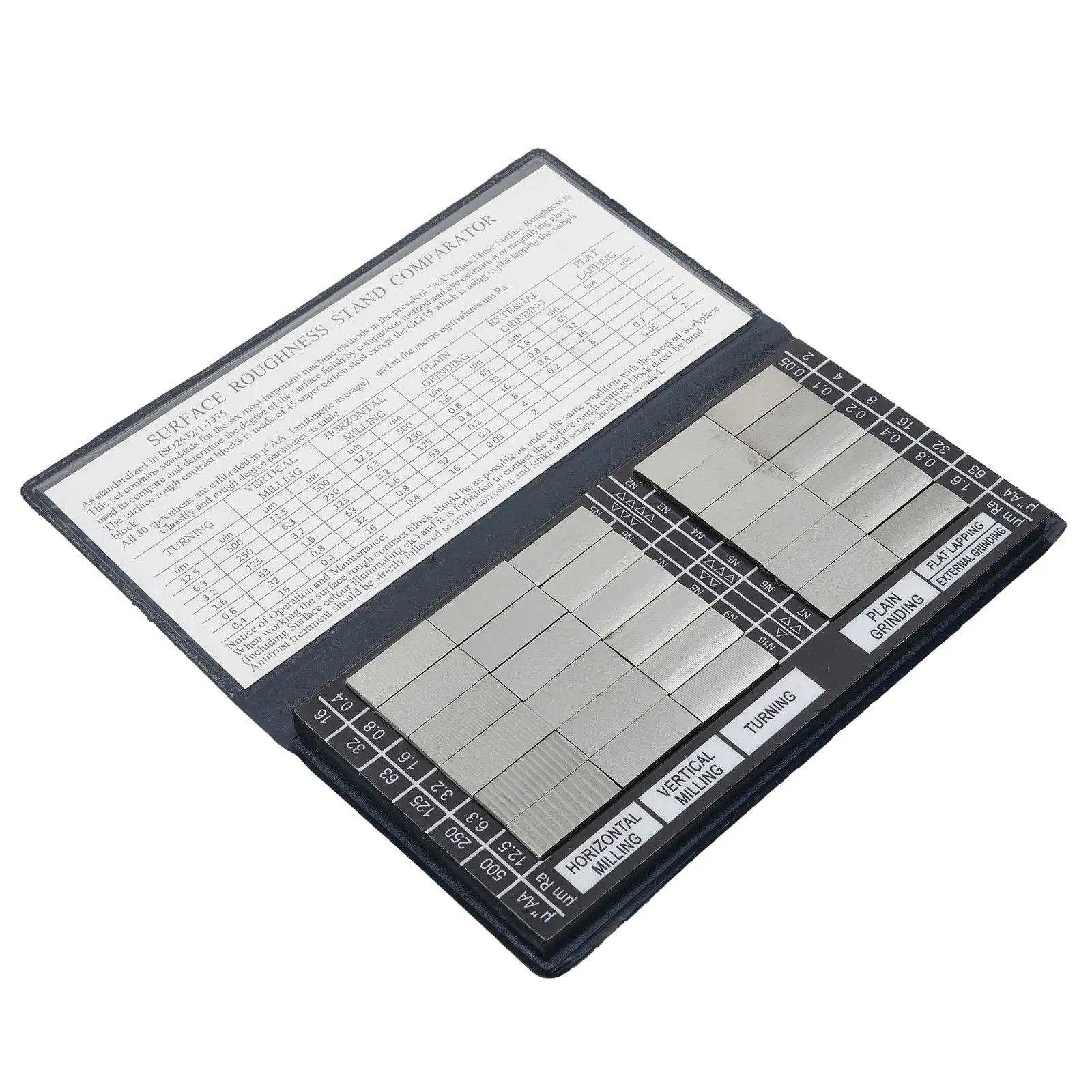 

Surface Roughness Comparison Sample Block Ra0.05-12.5mm Roughness Sample Block 6 X 3 X 3/8 Composite Bag Fixing Gauges