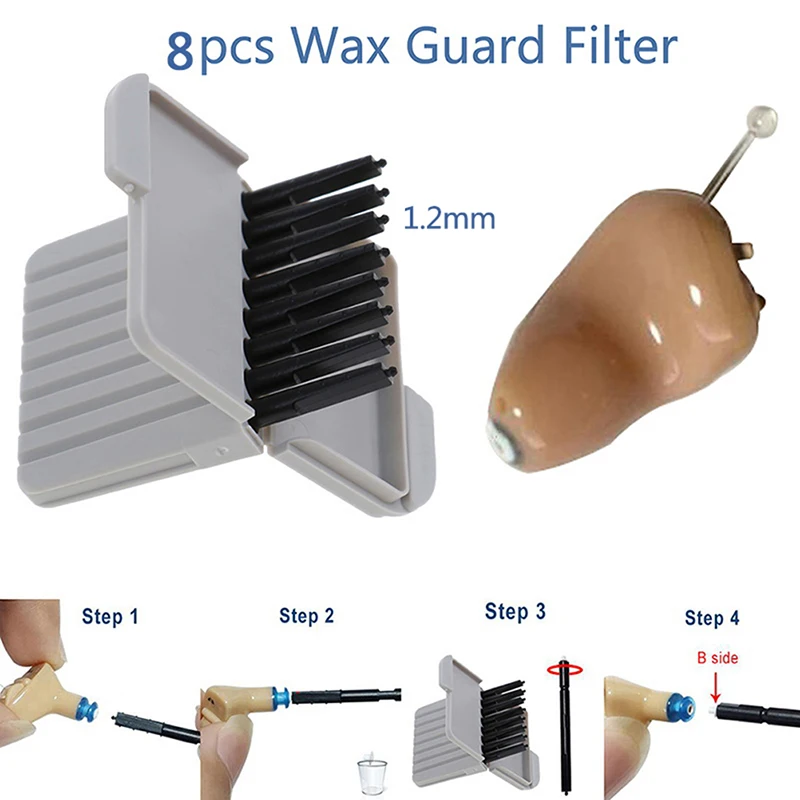 

8 шт./коробка, защита слухового аппарата, 1,2 мм