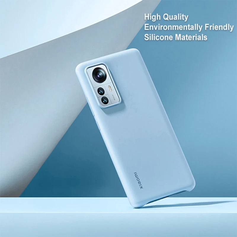 Original Mi 12 Phone Case Environmentally Friendly Silicone Case Skin-Friendly Soft PU Back Cover for Mi 12 12S 12X