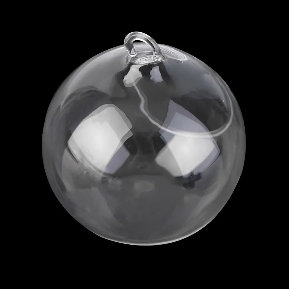 Стеклянная подвесная ваза диаметром 8 см цветы растения настольная подставка