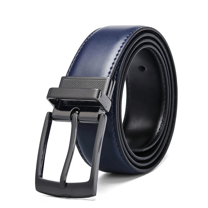 Fashion Mens Business Belts for Men Casual Pu Split Leather Man Waist Strap Male Elastic Belt for Pants Jeans Width 3.4cm
