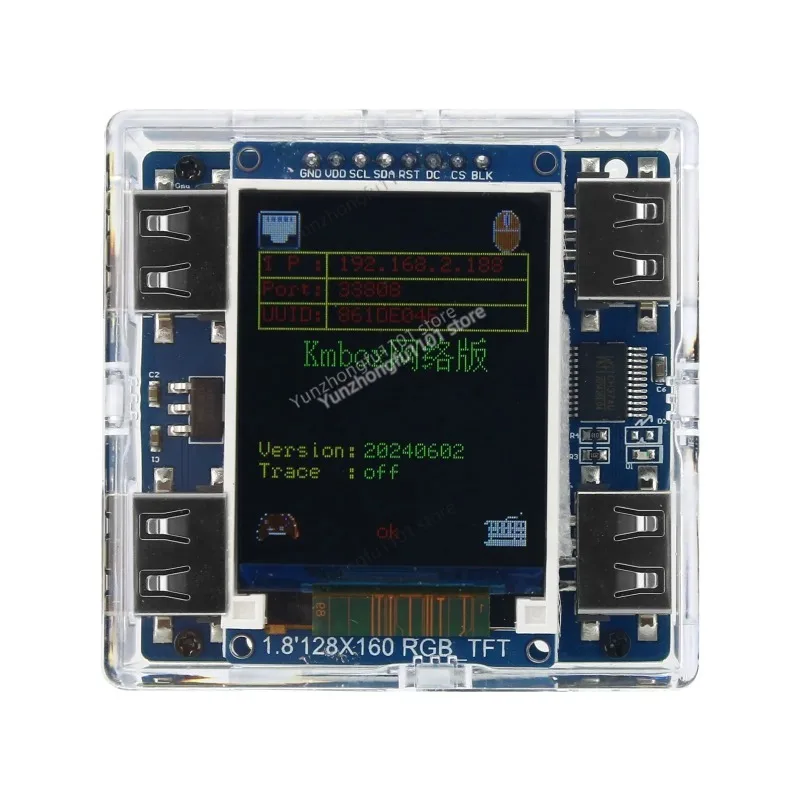 Фото Сетевой контроллер клавиатуры и мыши KMBox Net, высокоскоростной USB-конвертер DMA AI 100 Мбит/с, устройство с двойным управлением для одной машины. №3