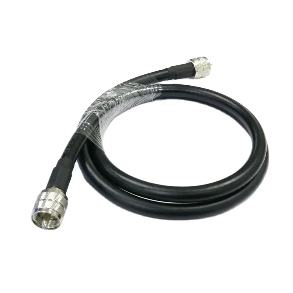 UHF штекер к PL259 RF коаксиальный кабель RG8 адаптер для низких потерь 50 см 20 дюймов