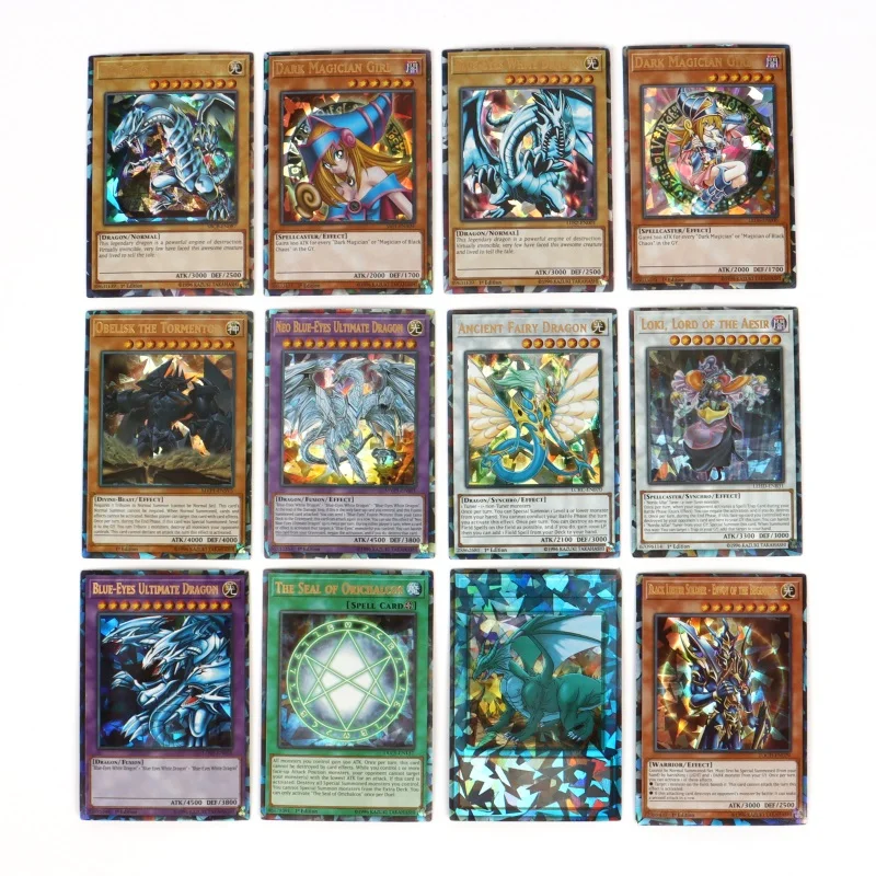 72 шт. карты Yugioh с золотыми буквами для настольных игр