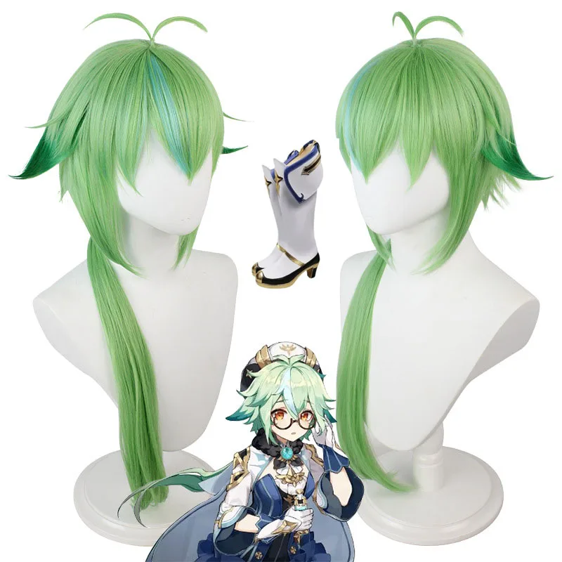 

Game Genshin Impact Cosplay Halloween Sucrose Shoes Cosplay Wig Genshin Impact Sucrose Cosplay Hair Halloween Cos