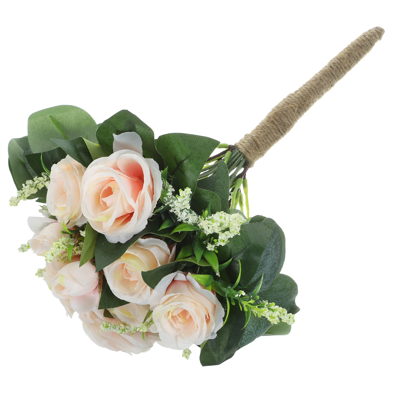 

Roses Artificial Flowers Bouquet Wedding Bouquets For Bride Decoration 19x19x28cm Bridal Rope Bridesmaid
