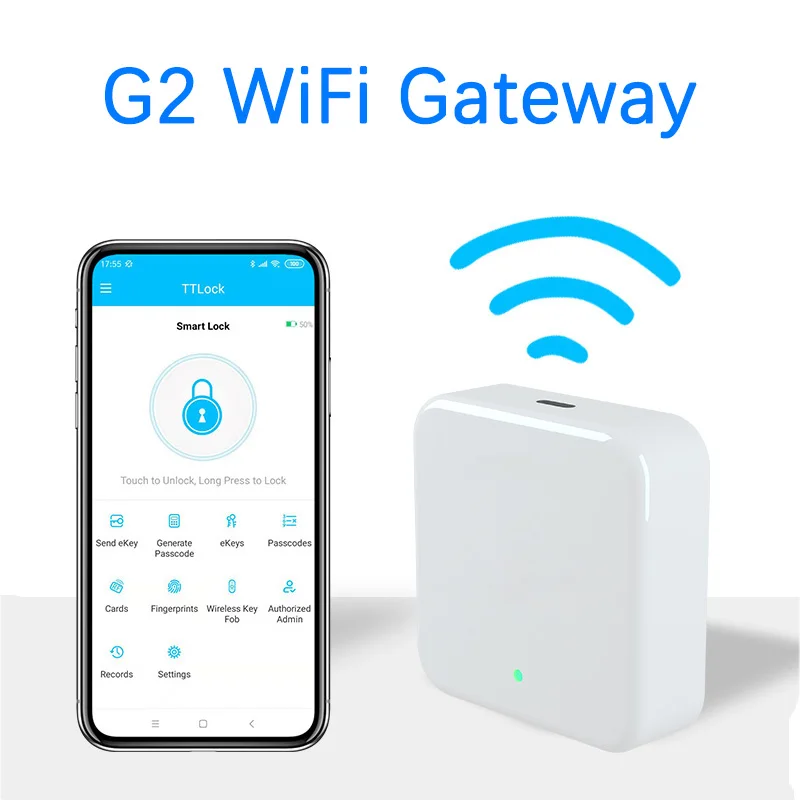 

TTLOCK G2 Беспроводной Wi-Fi Шлюз-концентратор/ключ Bluetooth Пульт дистанционного управления Беспроводной излучатель TT LOCK Дверной замок Машина контроля доступа ﻿