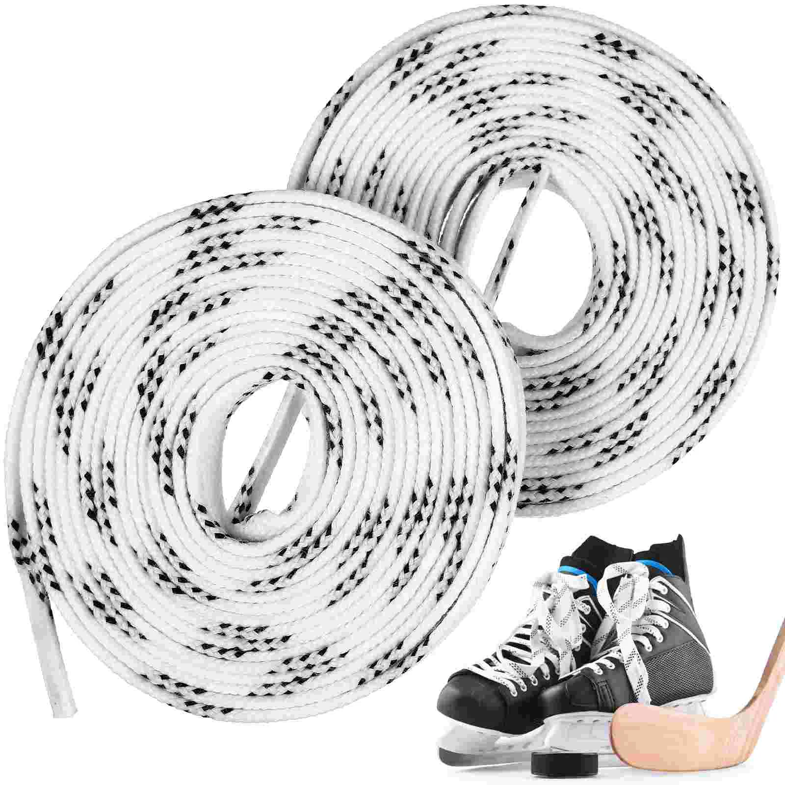 

1 пара шнурков для хоккея, износостойкие шнурки для хоккея, нескользящие шнурки, шнурки для роликовых коньков, шнурки для лыжных коньков
