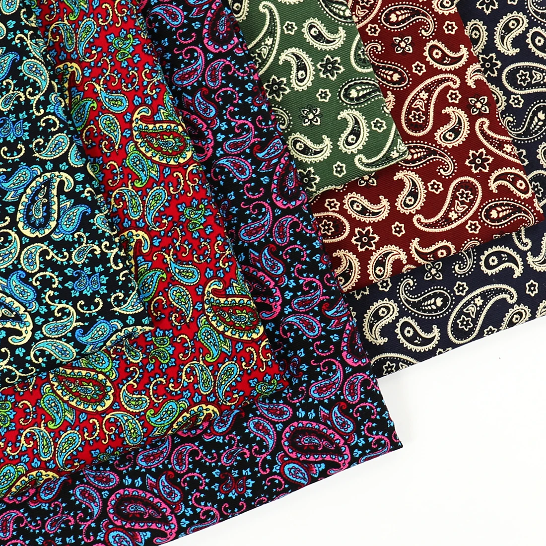 

Printed Paisley Cotton Corduroy Fabric For Fashion Dress DIY Patchwork Sewing Quilting Cloth Bag