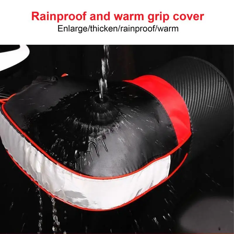 Зимние муфты на руль мотоцикла зимняя теплая ручка водонепроницаемая