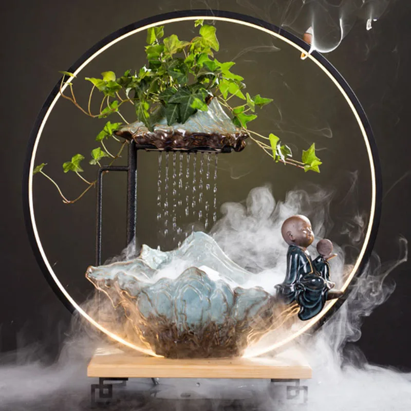 

Smoke Waterfall Candlee Vessel BrumetherapyBackflow Shishaer Modern Candlee Vessel Ceramic Backflow Encensoir Candlee Vessels