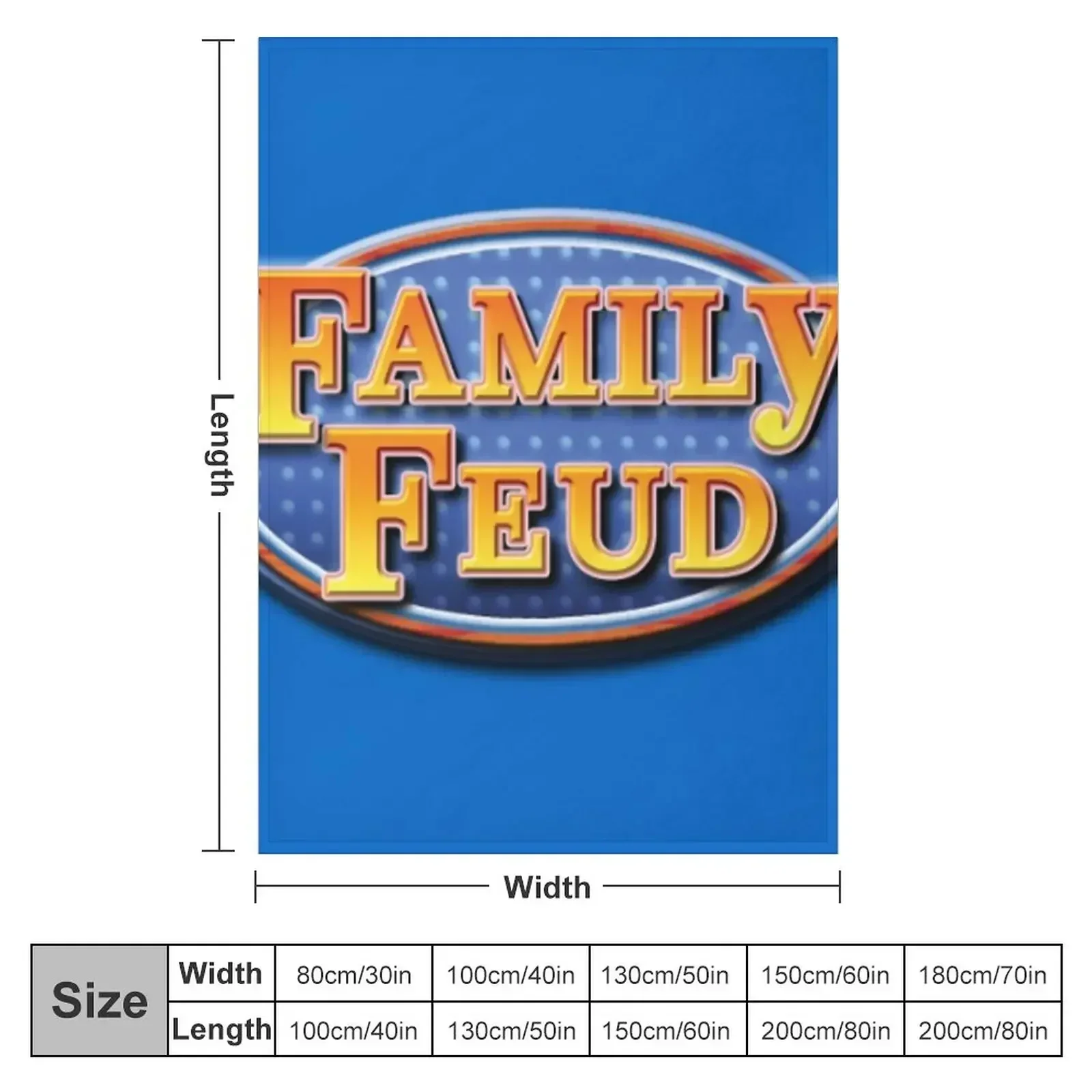 Фото Плед Family Feud, долговечное мягкое плюшевое одеяло для ежедневного использования №2