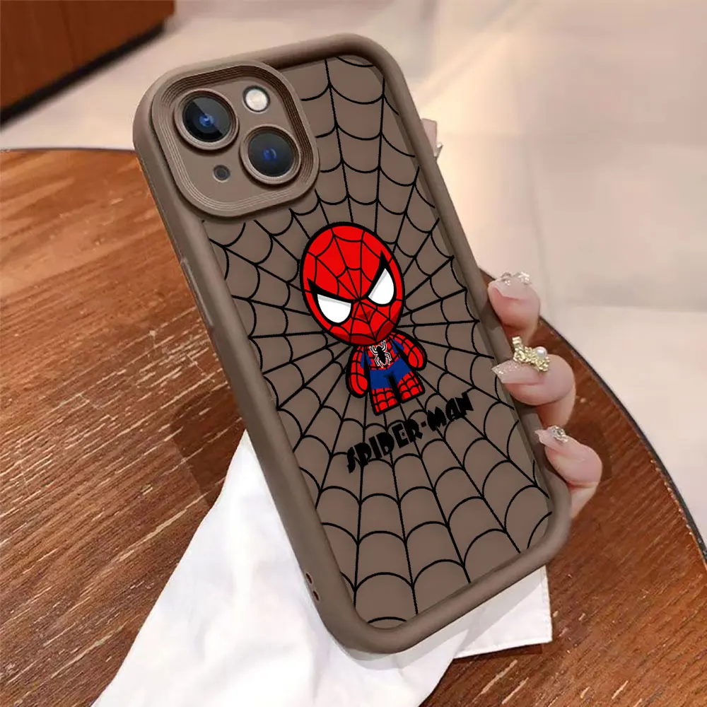 Чехол с принтом Железного Человека-паука Marvel Line Comics для Realme C30 C33 C35 C53 C55 C63 C65 C67 4G 12 11