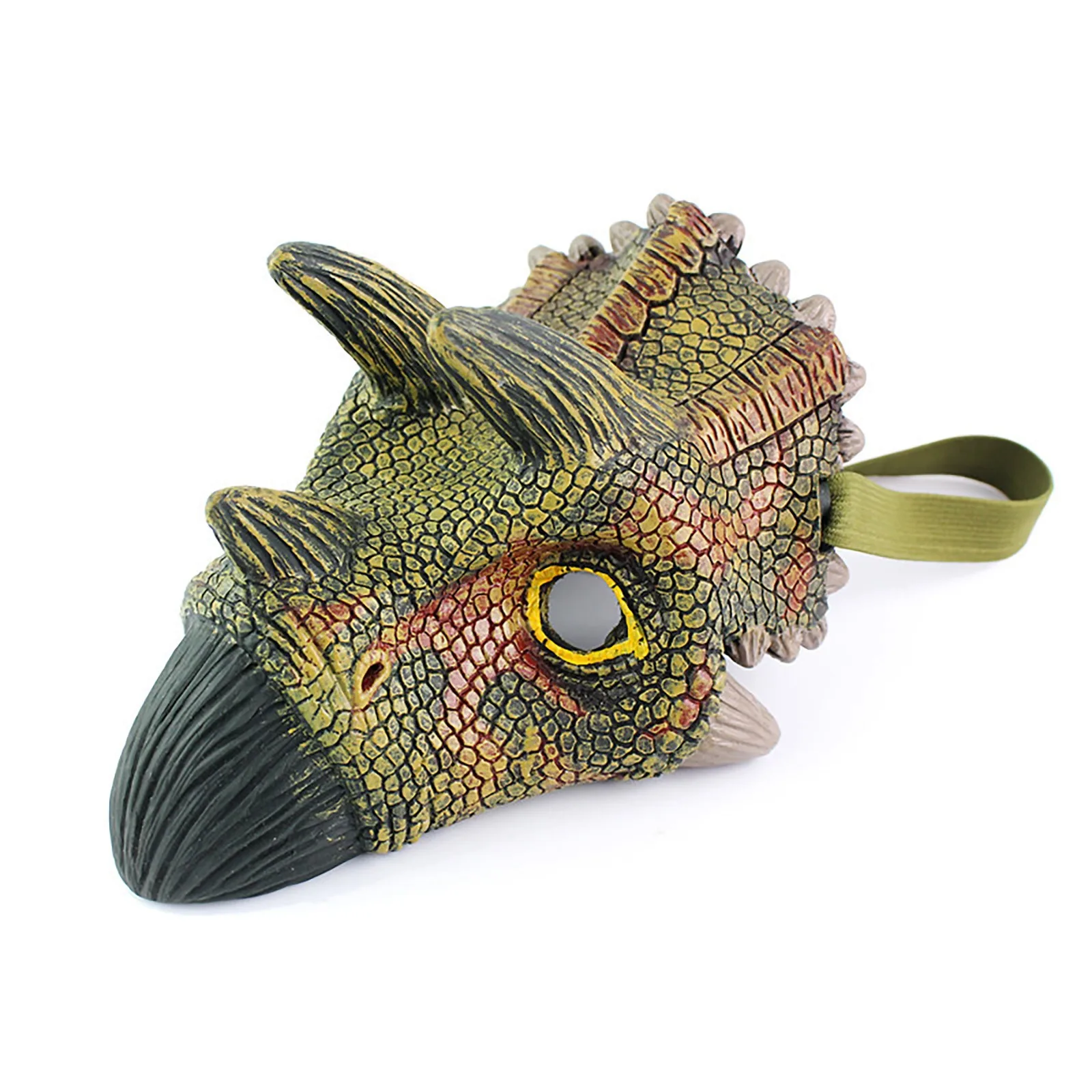 

Simulation Dinosaur Headgear Fun Joke Raptor Mask Helmet Halloween Props Children's Masquerade Accessories Kids Cosplay Toys