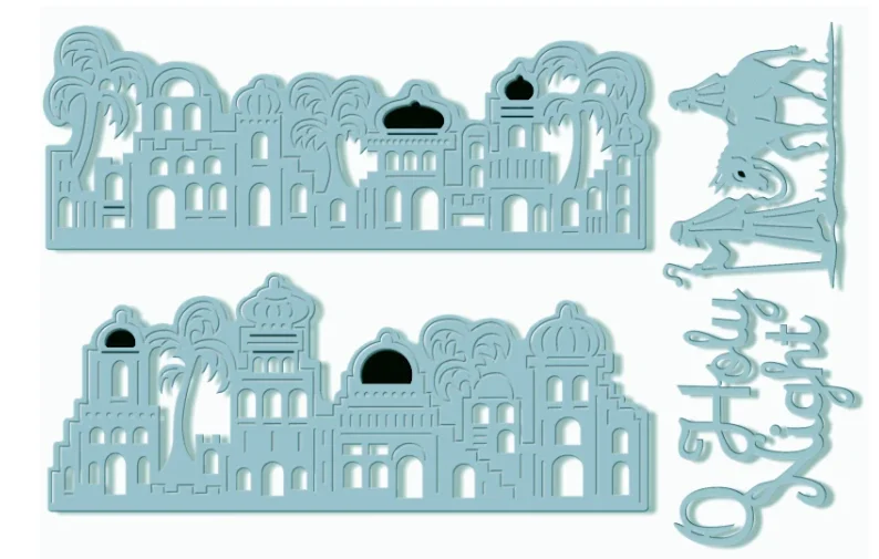 

Exquisite Building Metal Cutting Dies DIY Scrapbooking Card Paper Cards Handmade Album Sheets
