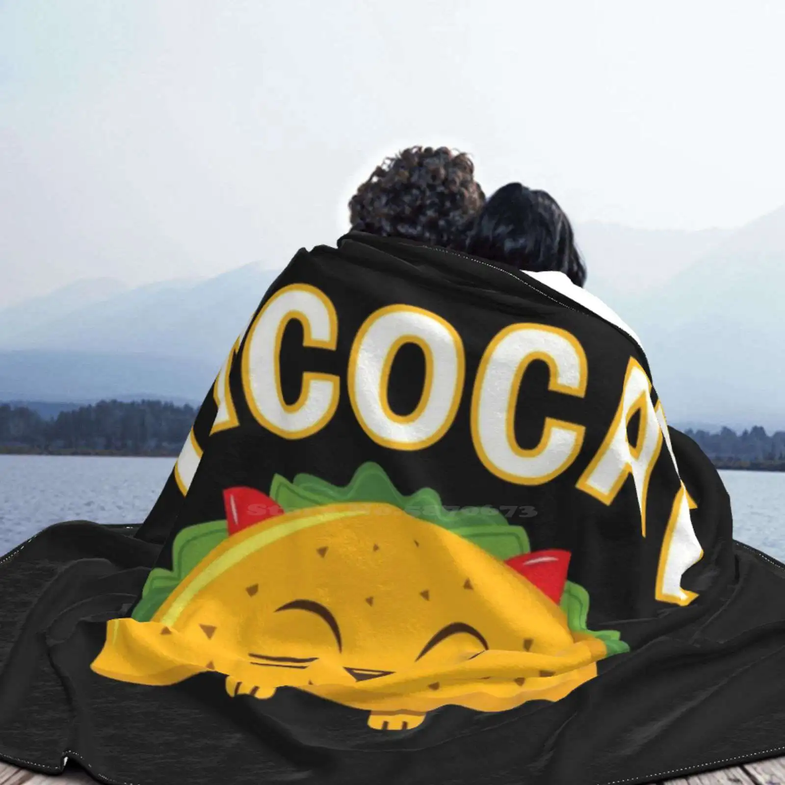 Милое Tacocat новое продаваемое фланелевое мягкое одеяло с индивидуальным принтом