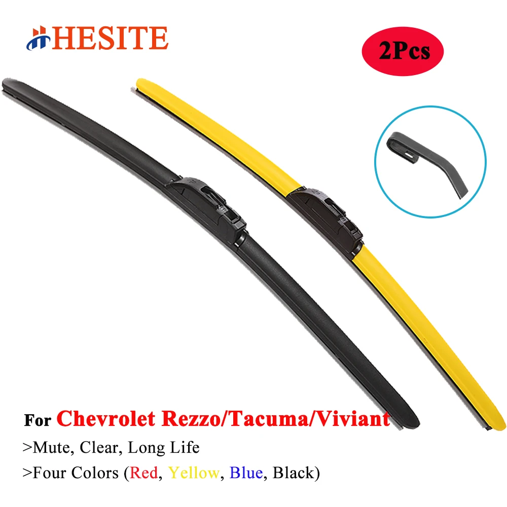

HESITE Colorful Windshield Wiper Blades for Chevrolet Rezzo Tacuma Vivant MPV U100 2000 2002 2005 2007 2008 2009 Car Accessories