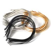 5pcs stainless steel head band hairwear hair bands blank base setting for women wedding jewelry making components diy