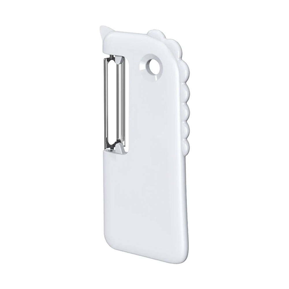 

2pcs Quick Hanging Hole Fruit Peeler Cute Mini Portable Universal Potato Carrot For Kitchen Practical Dinosaur Shape Home Office