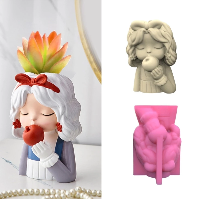 

Силиконовая форма для цветочного горшка, подсвечник, силиконовая форма для девушек, фотоплантатор