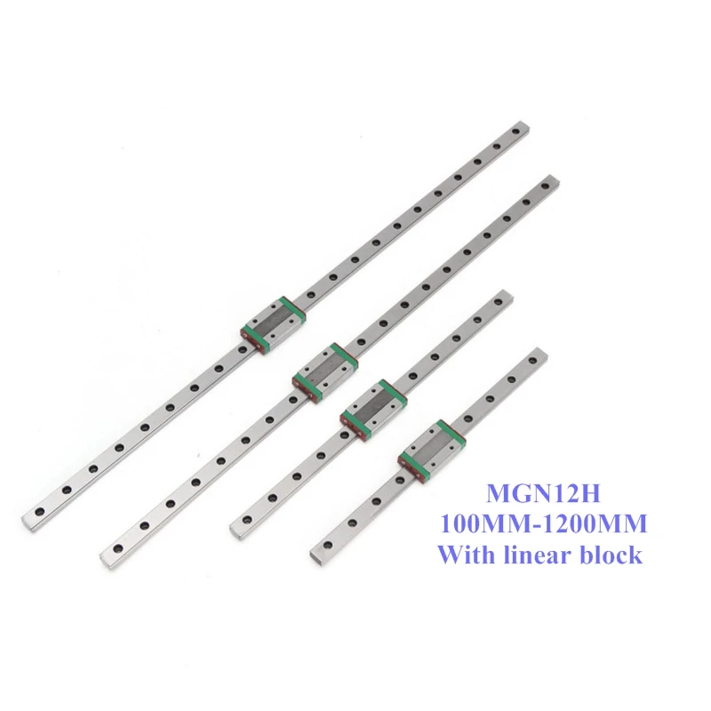 

100MM-1200MM Bearing Steel MGN12H Linear Guide Slider Block MGN12H 1 Linear Guide +1 MGN12H Slider Block