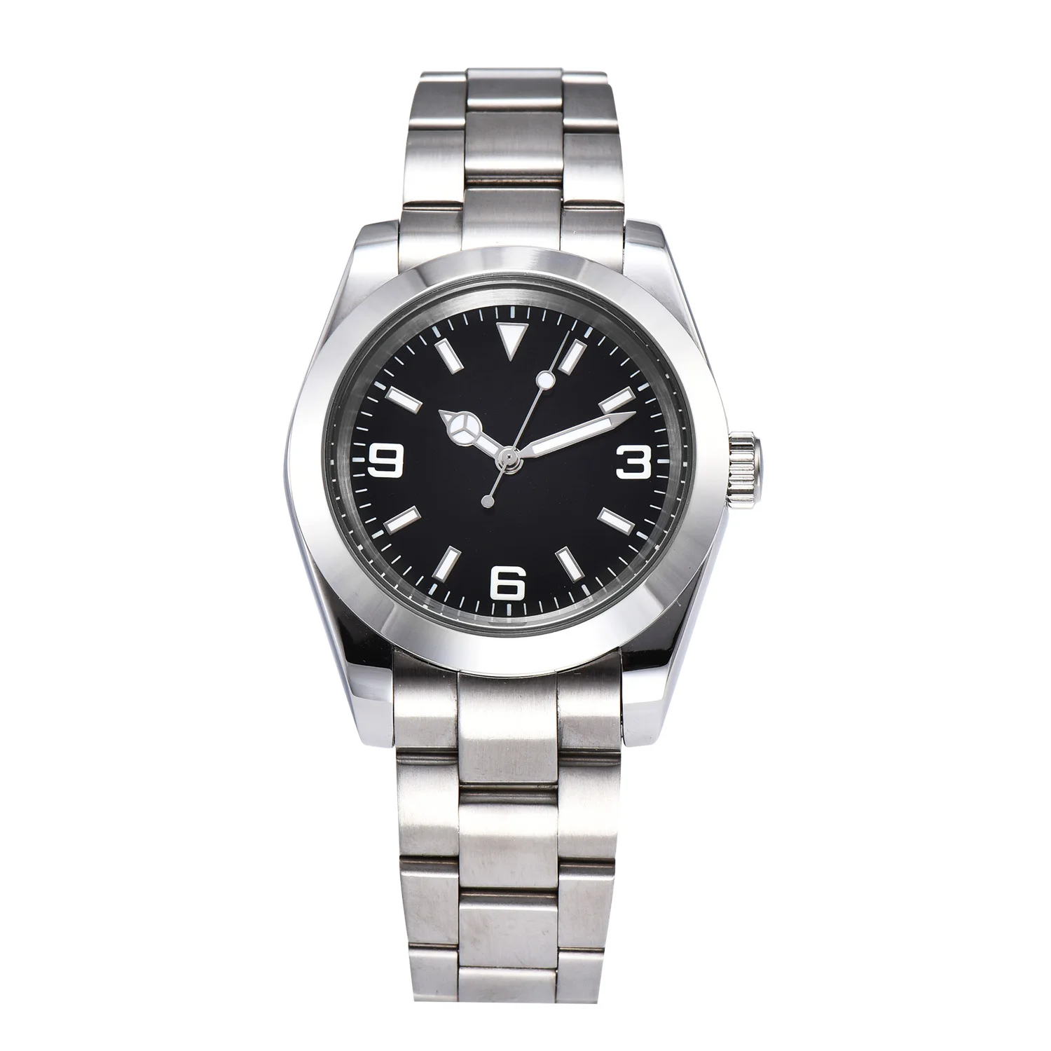 

Men's Mechanical Watch 40mm Sapphire Mirror Automatic Movement Diving Airmaster Series Watch Black 369