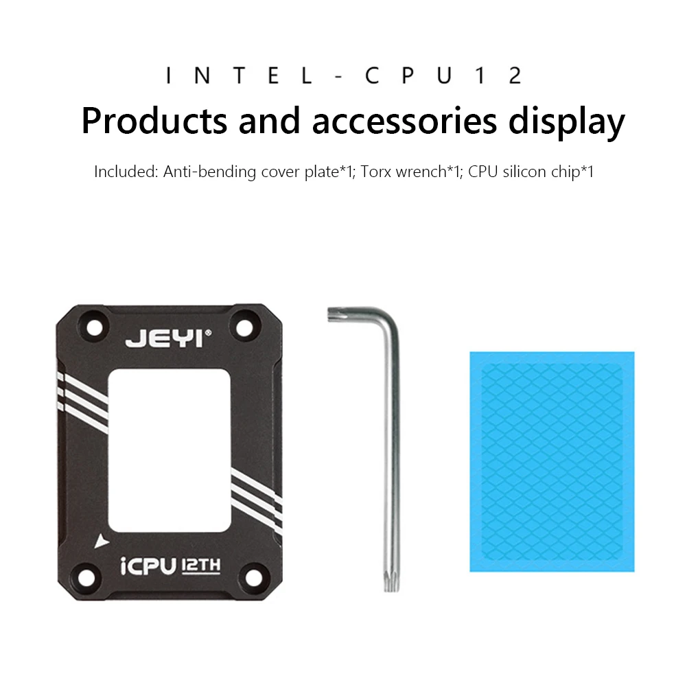 

JEYI LGA17XX-BCF Intel 12th Gen CPU Bending Correction Frame CPU Aluminum Fixed Backplane CPU Cooler on Intels LGA1700 Platform