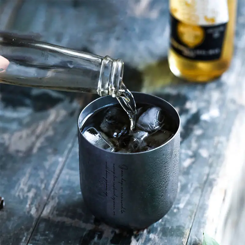 

Stainless Steel Cup NorthernEurope Ins Industry Style Thick Beer Cup Cold Water Drinks Cup Gargle Cup Tea Cup Home Kitchen