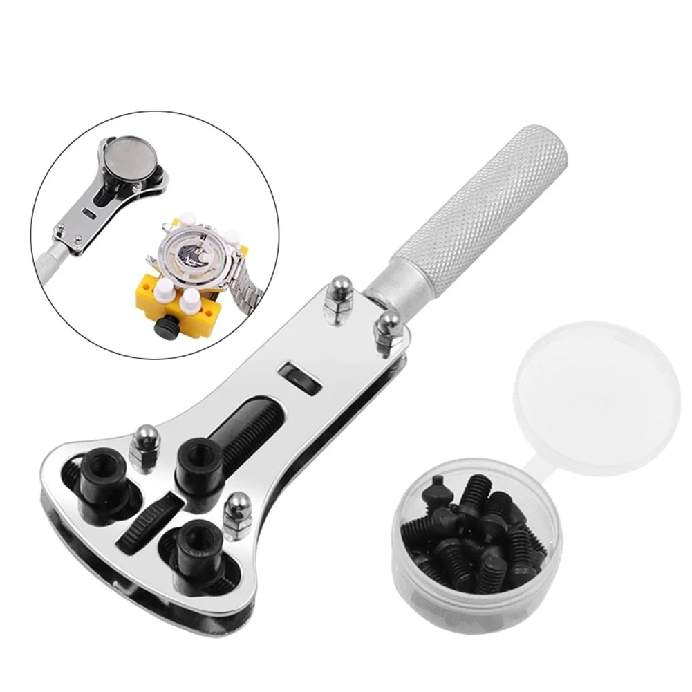 

Watch Cover Opener Wristwatch Case Opener Adjustable Screw Repair Tool