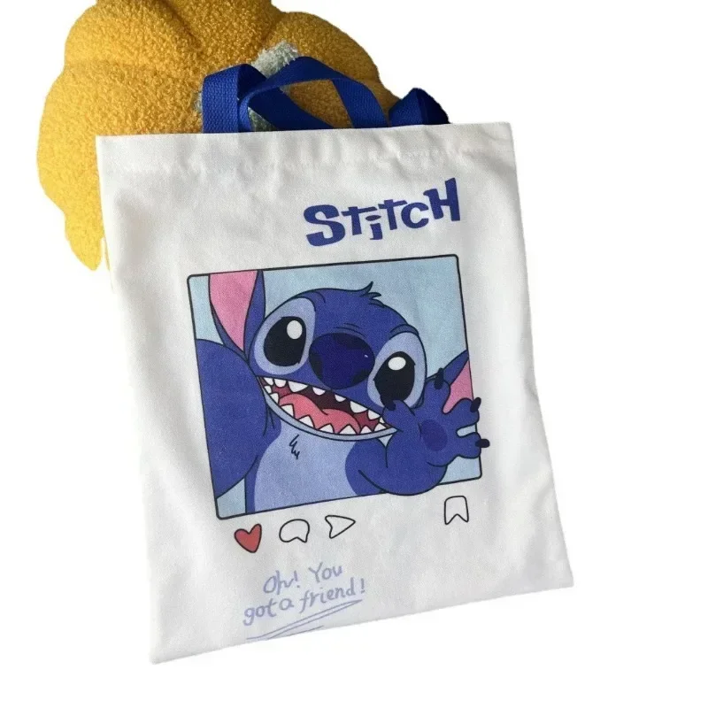 Холщовая большая сумка Disney с милым мультяшным дизайном женская на плечо простая