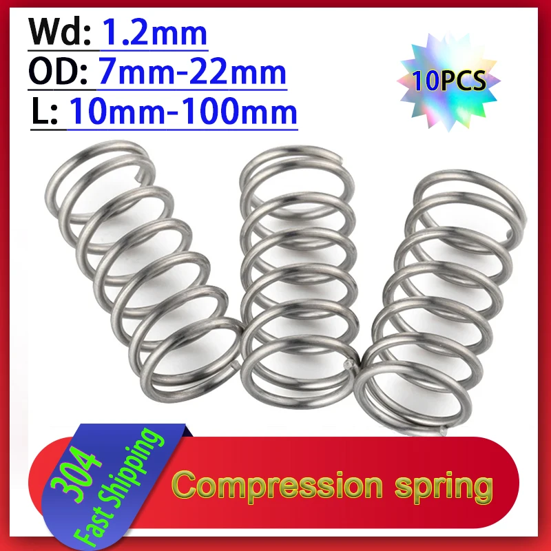 

Пружины сжатия из нержавеющей стали 304