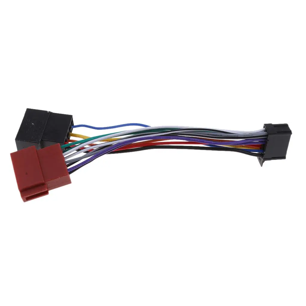 

Car Radio Adapter Cable 16 PIN DIN ISO Socket for Most Car Audio Units with Down-securing of The ISO Connection.