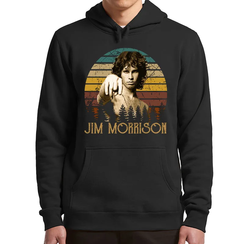 

Jim Morrison Retro Design Hoodies Vintage Garage Psychedelic Bruce Rock Music Band Classic Sweatshirts For Unisex Soft Tops