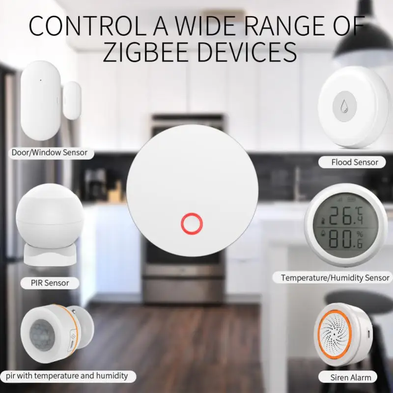 

Tuya Zigbee Smart Gateway Hub Smart Home Bridge Smart Life Wireless Remote Control Works With Alexa Home
