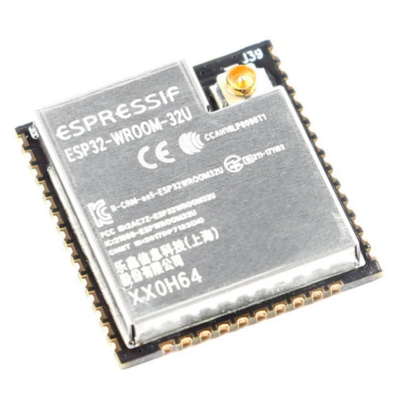 

10PCS ESP32-WROOM-32U Wi-Fi+BT+BLE ESP32 Module IPEX Antenna Connector 32Mbits 4MB Flash Memory