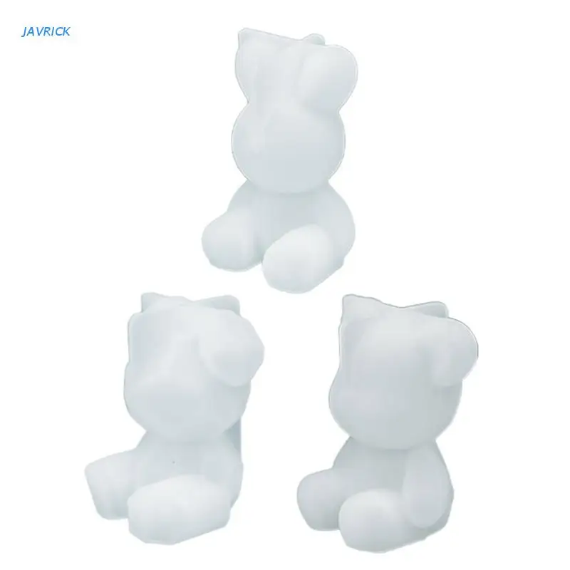 

Cute Bear Rabbit Keychain Mold Silicone Animal Mold for DIY Keychain Pendant