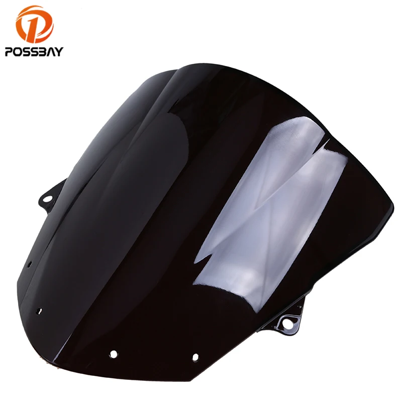 Лобовое стекло мотоцикла POSSBAY для Kawasaki Ninja ZX6R 2009 2010 2011 2012 2013 2014 2015 Cafe Racer Scooter Moto