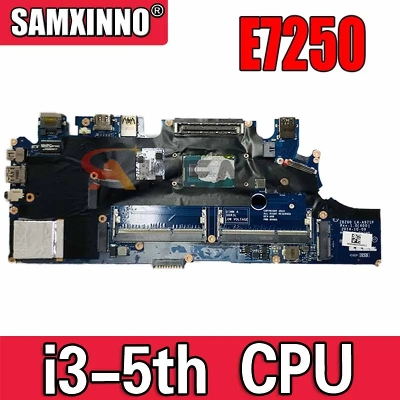 

100% working for Dell Latitude E7250 Motherboard Intel Core i3-5th CPU 2PVP8 02PVP8 CN-02PVP8 ZBZ00 LA-A971P tested ok