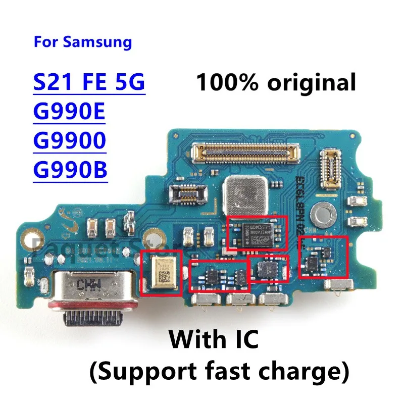 

For Samsung Galaxy S21 FE 5G USB Charging Port Charger Dock Connector Flex Cable G9900 G990B/N SM-G990E S21FE Replacement Part